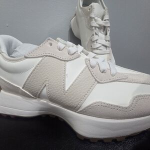 New Balance White and Black Shoe Interior Label